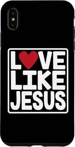Vista 11 de iPhone 16 Love Like Jesus Valentines Day Heart Case