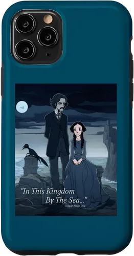 Vista 28 de Funda estética gótica para iPhone 12/12 Pro Edgar Allan Poe y Annabel Lee