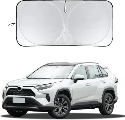 Vista 135 de Parasol para parabrisas de ajuste personalizado, cubierta para ventana delantera, visera plegable 210T, protector que bloquea los rayos ultravioleta
