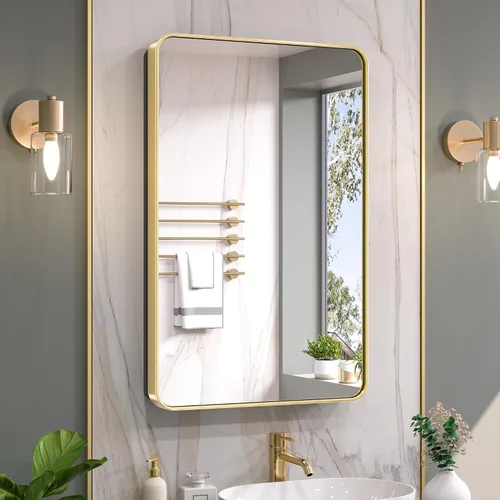 Vista 19 de Keonjinn Gabinetes de medicina delgados negros de 15 x 36 pulgadas, botiquín lateral estrecho para baño con espejo, marco de acero inoxidable