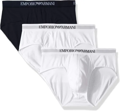 Vista 8 de Emporio Armani calzoncillos de algodón, 3 unidades, para hombre Negro/Blanco/Rojo