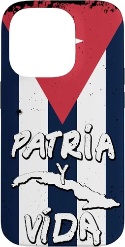Vista 17 de Patria y Vida Cuban Flag Cuba Roots - Carcasa para iPhone 17, color negro