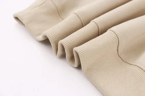 Vista 4 de Lauweion - Sudadera básica lisa de ajuste holgado con forro polar, capucha, mangas largas, hombro caído y bolsillo tipo canguro para mujer