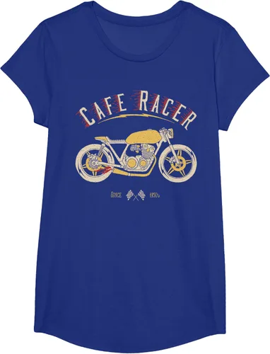 Vista 25 de Camiseta Cafe Racer - Old School - Camiseta de motocicleta vintage Negro