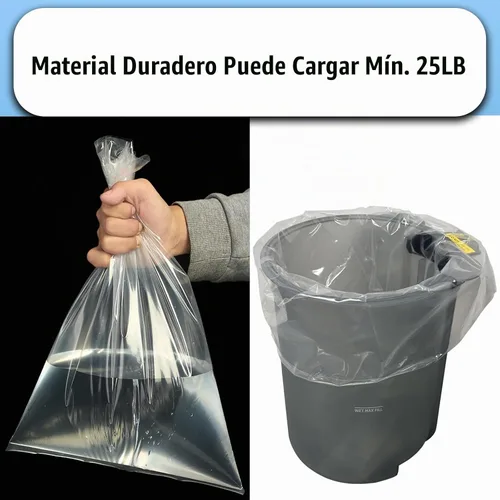 Vista 4 de Bolsas de plástico al vacío de 50 piezas compatibles con aspiradoras Shark MessMaster VS100, VS101, VS100C, VX102BRN, VX101: duraderas, a prueba