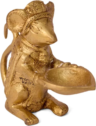 Vista 5 de GURU JEE™ Latón Diya Deepak para Puja Aarti Regalos Mechas de aceite Ghee Lámparas Deepam Deep Mandir