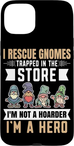 Vista 9 de Garden Lover I Rescue Gnomes Not A Hoarder A Hero Gardener Case for iPhone 17