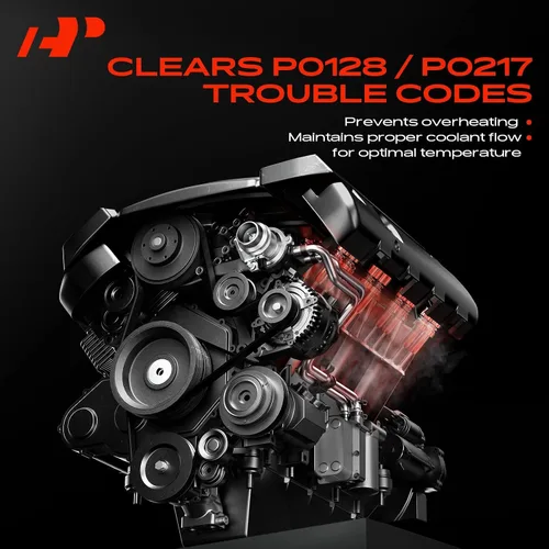 Vista 7 de A-Premium Termostato refrigerante de aluminio mejorado y conjunto de carcasa con sensor y junta tórica compatible con Chevy Cruze 2011-2016 1.8L