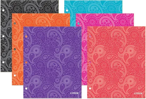 Vista 8 de BAZIC Products Carpeta de papel de camuflaje con 2 bolsillos, juego de 6 Camuflaje - 6 colores surtidos