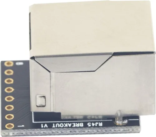 Vista 3 de whiteeeen 4 unids RJ45 Breakout Board 8P8C Jack Conector Ethernet con 8Pin 2 Tipo Cabeceras Pin (Ángel recto y derecho)