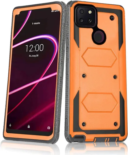 Vista 9 de Asuwish Funda de teléfono para T-Mobile Revvl 5G, híbrida, resistente, a prueba de golpes, a prueba de caídas, cuerpo completo, resistente