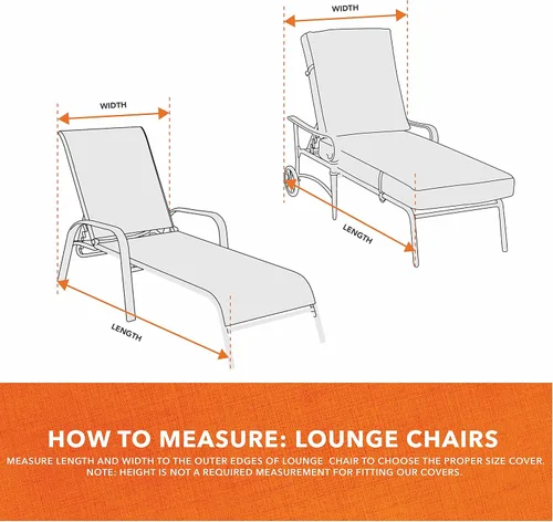 Vista 5 de Modern Leisure Basics - Funda para silla tumbona de patio, tela resistente a la intemperie, protección de muebles perfecta para patio, terraza