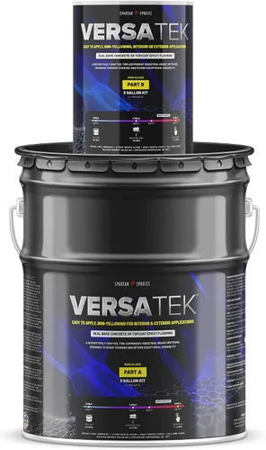 Vista 2 de Revestimiento protector de uretano para pisos de concreto, grado industrial, 2 componentes, alto brillo, 43% sólidos, interior y exterior, sellar