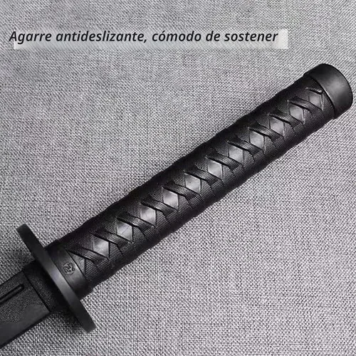 Vista 7 de 2PCS Polypropylene Plastic Training Martial Sword，Black Practice Katana Sword with Sheath，Training Katana for Practice，with Belt and Stand