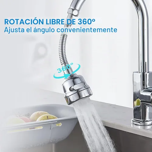 Vista 3 de Accesorio de rociador de grifo de cocina, extensor de grifo móvil