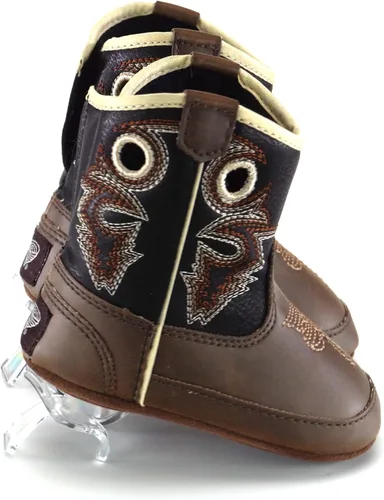 Vista 5 de M&F Western Kids Unisex-Child Trace Baby Boy's InfantToddler Bucker Boot First Walker Shoe