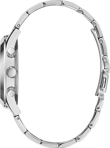 Vista 2 de GUESS Reloj analógico de cuarzo para mujer con correa de acero inoxidable W1295L1 plata 0 pulsera plateado Pulsera