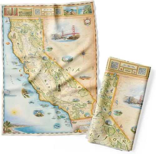 Vista 31 de Xplorer Maps 1000 Islands Map - Toalla decorativa de harina para cocina, 100% algodón, 18 x 24 pulgadas