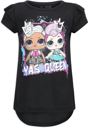 Vista 2 de L.O.L. Surprise! Conjunto de traje de 3 piezas para niñas 2 camisetas y 1 leggings para niños pequeños y grandes MGA Entertainment - RosaNegro