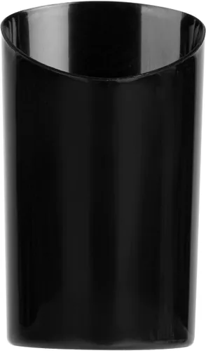 Vista 11 de Restaurantware Vasos de chupito de 3 onzas, 100 vasos de chupito redondos, con acabado negro, vasos de chupito de plástico desechables para servir