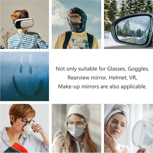 Vista 6 de Toallitas para limpiar las gafas con efecto antivaho, para pantallas, toallitas para limpiar las gafas, para todas las pantallas de dispositivos
