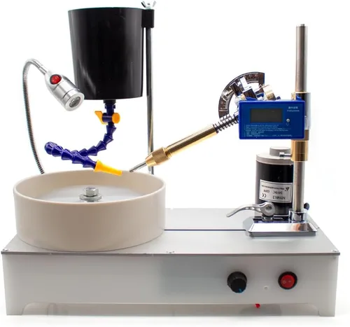 Vista 5 de Máquina facetadora de pulido de piedras preciosas Máquina pulidora de gemas facetadas Pulidora de joyas Máquina lapidaria Amoladora plana 2800RPM