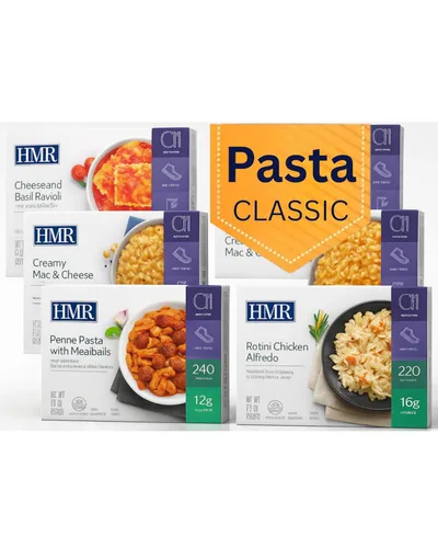Vista 15 de HMR Entrees Meals - Paquete variado de 5 comidas prefabricadas para microondas bajas en calorías para bajar de peso, cena lista para comer, incluye