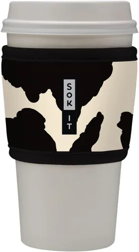 Vista 15 de Sok It HotSok Coffee & Tea - Funda de neopreno con aislamiento reutilizable (floral abstracto)
