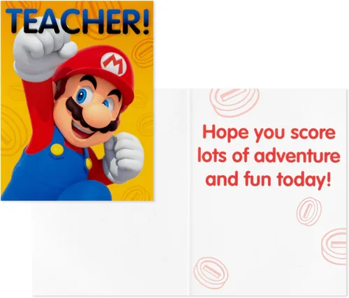 Vista 6 de Hallmark Tarjetas de San Valentín y buzón de Super Mario Bros para intercambio de clases escolares