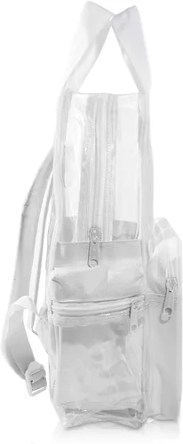 Vista 65 de DALIX Bolsas de mochila transparentes de plástico liso dorado