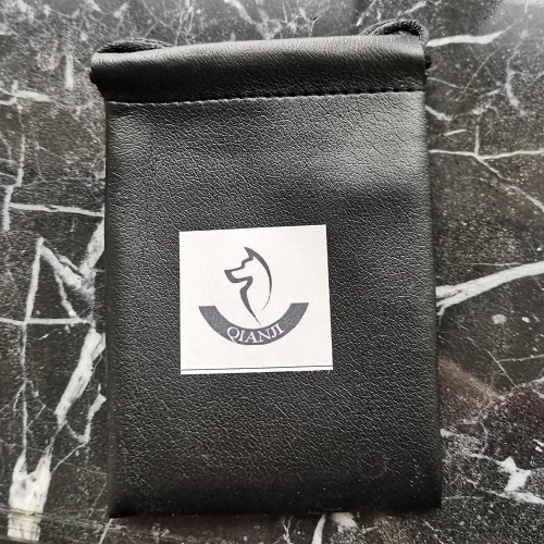 Vista 4 de Pulsera de cuervo vikingo de Odin's Ravens Hugin & Munin Wolf Berserker brazalete bolsa de joyería