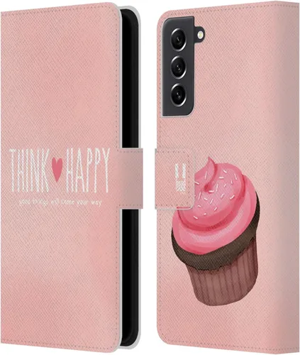 Vista 318 de Head Case Designs Assortment Cupcakes Happiness Leather Wallet Case Compatible with Samsung Galaxy A07 4G Surtido