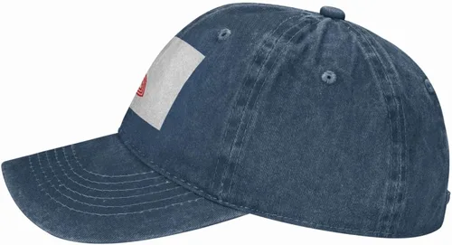 Vista 3 de Classic Flag of Saitama Denim Hat Trucker Baseball Adjustable Dad Cap Black