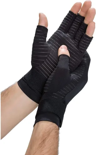 Vista 7 de Copper Fit Guantes de compresión unisex para alivio de manos