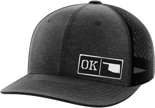 Vista 5 de Sombrero de parche negro de cosecha propia de Oklahoma Negro/Negro