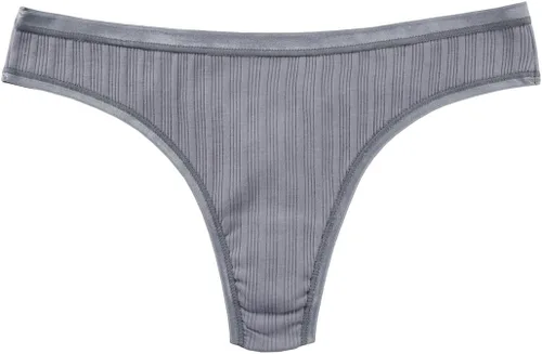 Vista 3 de KNITLORD Paquete de 6 tangas de algodón transpirable para mujer, bikini hipster