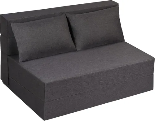 Vista 12 de Fvkind Sofá cama plegable, silla cama plegable con funda extraíble lavable, sofá plegable desplegable convertible con almohada, sofá futón para sala