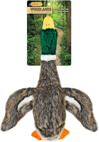 Vista 6 de Ruffin' It Woodlands Mallard Juguete de Peluche Relleno para Perro, Pequeño