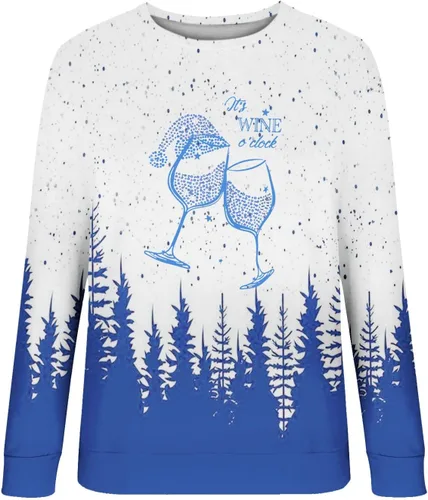 Vista 2 de Sudaderas para mujer, camisetas de otoño para mujer, sudadera de moda 2023, sudadera de moda casual de manga larga