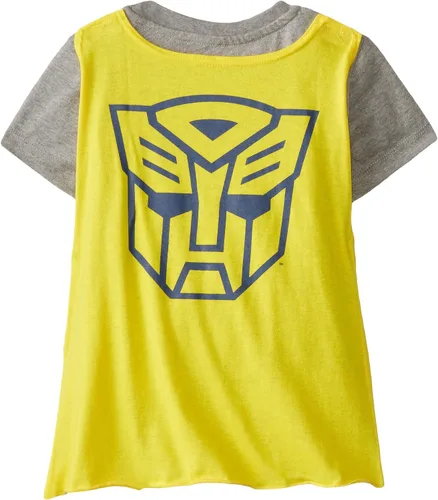Vista 3 de Transformers Bumblebee - Camiseta enrollable con capa para niño