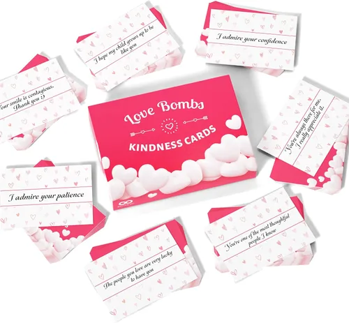 Vista 6 de Better Me Love Bombs - Tarjetas de bondad – 111 tarjetas de agradecimiento y agradecimiento, notas de amor para él y ella, regalos simplemente