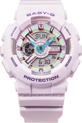 Vista 2 de Casio Baby-G BA110XPM-6A - Reloj analógico digital para mujer, Lavanda