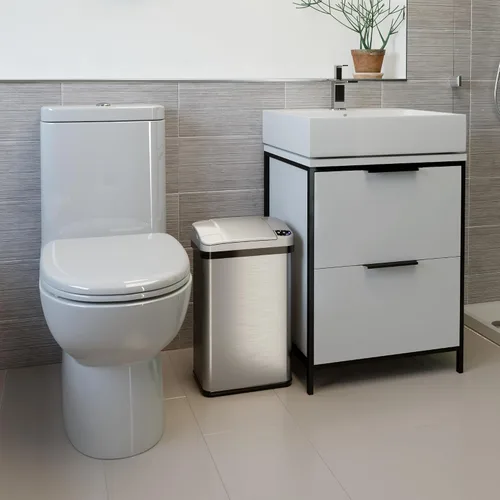 Vista 3 de iTouchless SlimGiant - Organizador de archivos, 4.2 galones con asas
