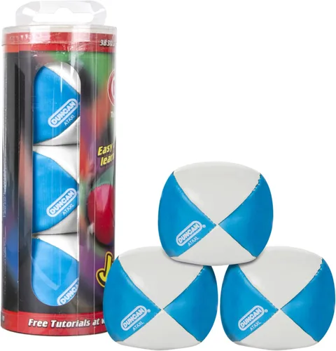 Vista 8 de Duncan Toys Malabares - Pelotas de malabarismo, multicolor, conchas de vinilo, bolas de circo con diseño de 4 paneles, frijoles de plástico, paquete