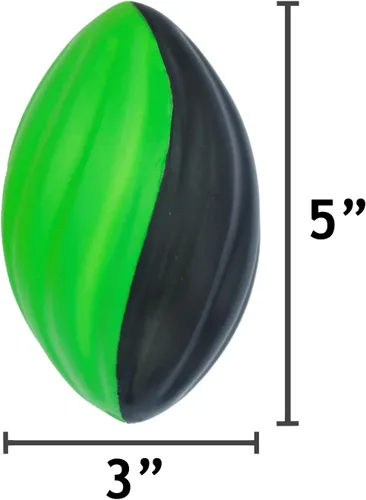 Vista 5 de LMC Products Mini balón de fútbol americano pequeño de espuma en espiral de 5 pulgadas para niños, paquete de 3 mini balones de fútbol para niños