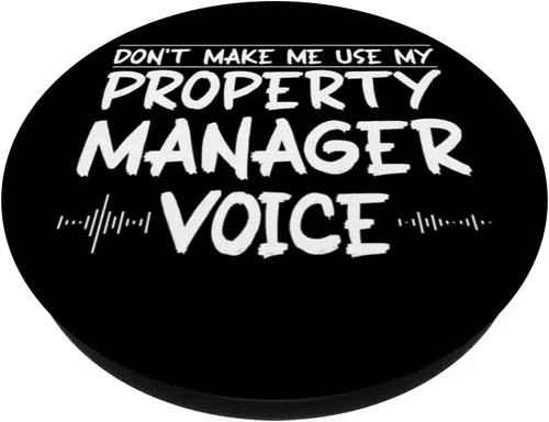 Vista 2 de No me hagas usar mi administrador de propiedades Voice Administrador de propiedades PopSockets PopGrip intercambiable