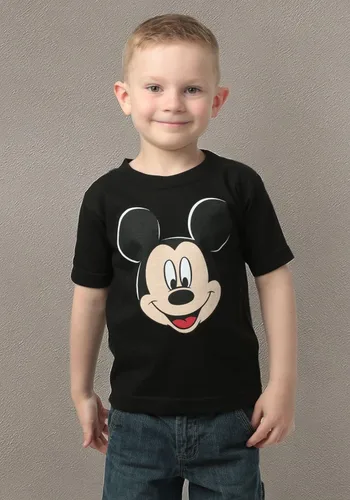 Vista 3 de Disney Camiseta de manga corta con cara grande de Mickey Mouse para niños pequeños