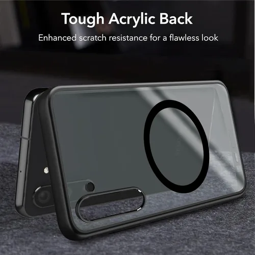 Vista 6 de Funda magnética para Samsung Galaxy Note 10 (6.3 pulgadas) [compatible con Magsafe] parachoques de TPU suave + parte trasera transparente