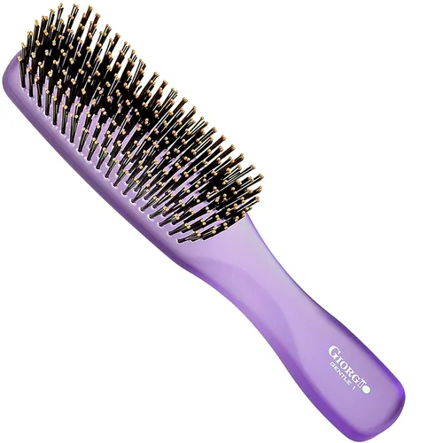 Vista 19 de Giorgio Gentle Blue Neon - Cepillo para el cabello de tamaño completo, 7.75 pulgadas, hombres, mujeres y niños, cepillo desenredante, masajeador