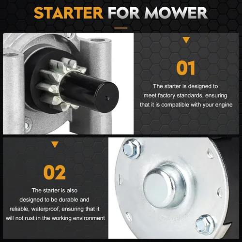 Vista 4 de SAB0157 Arrancador compatible con Cub Cadet Courage Kohler 7000 Series SV710-SV740 SV810-SV840, 20 21 22 23 24 25 26 27 HP Reemplazar 32-098-01-S